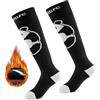 Qunature Calze da Sci Bambini, Calze Panda Caldi Invernali, Calze Carine Neve a Compressione, Calzini al Ginocchio, Adatto per Neve Sci Snowboard Escursionismo, 1 Paio, Taglia 25-36