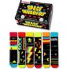 United Oddsocks Space Invaders - Calze Oddsocks in 39-46, set da 6 pezzi, Nero, 39-46