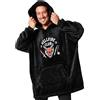 Stranger Things Felpa Coperta con Cappuccio Uomo - Felpe Oversize di Pile Blanket Hoodie Taglia Unica Hellfire Club Gadget Regalo