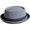 HEYANN Pork Pie - Cappello da uomo, a quadretti Pork Pie Fedora, con tesa corta, corona rotonda, stile retrò, per cappello da festa