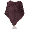 Uilor® Vera Pelliccia Coniglio Poncho in Pelliccia