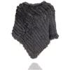Uilor® Vera Pelliccia Coniglio Poncho in Pelliccia