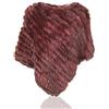 Uilor® Vera Pelliccia Coniglio Poncho in Pelliccia
