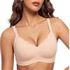 Bresdk Reggiseno Donna Senza Ferretto - Bralette Seamless, Imbottita e a Copertura Totale per Seni Generosi - Reggiseno Push-Up Confortevole, Ideale da Indossare sotto Le T-Shirt o per Dormire