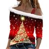 Generico Felpa Donna Maglione Natalizio Donna Felpa Stampa Natalizia Maglie Fashio Maglione Natalizio Top Natalizia Sexy Magliette Natale Divertenti Magliona Natale Famiglia Felpe Natala Maglia Natala Donne