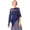 VersusModa Il Ponchetto Coprispalle Donna Multifunzione Oltremare Woman Poncho Cape CC-PONC01-030
