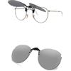 AOZAN Occhiali da sole polarizzati clip-on Flip Up per Ray-Ban RB3447 50 mm, protezione UV e vestibilità sicura