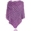 Uilor® Vera Pelliccia Coniglio Poncho in Pelliccia