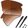 SAUCER Lenti di ricambio premium e kit di gomma per occhiali da sole Oakley Flak 2.0 XL OO9188