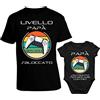 bubbleshirt Coppia T-Shirt Maglietta Personalizzabile papà Body Padre Figlio Buona Prima Festa Motociclista Papasauro Gamer Divertente Bodino Divertente per Uso diurno