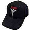 Rock Off officially licensed products Nirvana Cappellino da Baseball in Utero Angelic Band Logo Nuovo Ufficiale Nero Size One Size