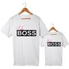 love print Coppia di T-Shirt Magliette Mamma E Figlio/Figlia Idea Regalo Festa della Mamma Lady Boss