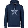 New Era - Felpa con cappuccio con logo NFL Dallas Cowboys Team - blu navy