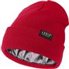 Lvaiz Hats Satin Lined Winter Beanie Hats for Women Unisex Cotton Knitted Cuffed Knit Hat with Silky Lining Slouchy Skull cap