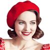 Yanmucy Cappelli Beret Vintage Beret per Le Donne di Francese Classico Berretto Colore Solido Classico Francese Beret Artista Cappelli Inverno Caldo Cappello per Le Donne e Gli Uomini