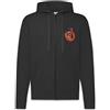 Urban Backwoods Wicked Drummer Felpa da Uomo con Cappuccio Zip Hoodie Zipper