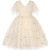BUNNY LULU Filles Robe inclinée épaule Demoiselle d'honneur des Enfants Bal | Tessuto di alta qualità con fodera morbida delicata sulla pelle, perfetto per occasioni speciali, regalo a sorpresa dai 2 ai