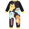 Pokémon Pokemon - Tutina per bambini in pile, motivo Pikachu, colore: nero