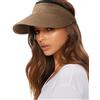 FURTALK Cappello da Sole da Donna in Paglia UPF 50+ Impacchettabile Pieghevole con Visiera