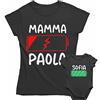 bubbleshirt Coppia T-Shirt Mamma e Body Neonato Abbinati - Idea Regalo per la Festa della Mamma