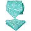 Alizeal Gradient Paisley Cravatta Floreale con Set Quadrato Tascabile