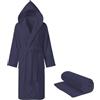BIANCHERIAWEB Accappatoio Con Cappuccio Tinta Unita, 100% Cotone, Asciugatura Rapida, Uomo Donna Unisex, In Spugna con Tasche e Cintura, Morbido Assorbente Resistente e Lavabile in Lavatrice