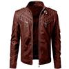Kobilee Giubbotto Pelle Uomo Elegante Bomber Vintage Moto Giubbino Leggera Aviatore 4 Stagioni Invernale Motociclista Marrone Giacca Biker Taglie Forti