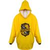 AAA Merchandise Coperta con cappuccio oversize di Harry Potter con Tassorosso, in morbido pile indossabile, design con stemma della casa, regali per donne, uomini, adulti, bambini, giallo