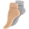 Wonky Line Calze in lana alpaca termiche | Due paia per uso quotidiano e relax domestico