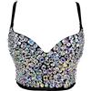 Woboren Corsetto da Donna con Reggiseno,Top Corto con Bustino di Strass