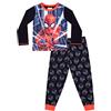 Marvel Pigiama lungo per ragazzi Spiderman nero rosso