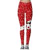 Kamviluer Leggings di Natale Donne Costume di Natale Leggings di Allenamento Esecuzione Di Natale Collant Stretch