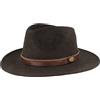Hut Breiter Breiter Cappello da Trekking Feltro 100% Lana Arrotolabile Pieghevole e Impermeabile Fedora Finiture in Pelle Cappello da Uomo e Donna
