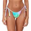 RELLECIGA Moda Mare Donna Slip Bikini a Perizoma con Laccetti Tanga Thong Bottom