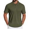 COOFANDY Polo Uomo Estate Sport Maniche Corte Polo Tinta Unita Slim Fit Golf Polo T-Shirt