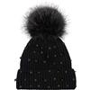 styleBREAKER Berretto Donna in Maglia con PON PON | Berretto con pompon in ecopelliccia rimovibile 12cm, fascia elastica 21cm, altezza 21cm, caldo, circonferenza 48-60cm
