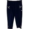 Kiran Fashion Pantaloni Capri da donna a tre quarti, flessibili, elasticizzati, taglia 42-50, colore: ciliegia