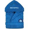 SSC NAPOLI Accappatoio Spugna Bambino Ufficiale Idea Regalo Calcio 100% Cotone