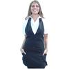 tessile astorino Ricamo 0 - Grembiule Donna - Davantino da Lavoro - Vari Colori - per Barista, Pub, Bar, Ristorante, Cameriera, Hotel, Albergo - Made in Italy