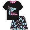 thepyjamafactory It's a Taylor Thing, You Wouldn't Understand Nero Blu Ragazze Corto Cotone Pigiama Pjs per Bambini