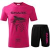 Zena Padel Zena divisa padel T-SHIRT E PANTALONCINO - uomo abbigliamento completo - kit tecnico pantaloncini con tasche - paddle completino cool dry - paddel made italy shark