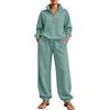 HEONSATI Tuta Donna Invernale Due Pezzi Felpa Mezza Zip E Pantaloni Fitness Casual | Completo Da Casa Oversize Curvy Tracksuit In Pile Tinta Unita Loungewear Set Felpata Da Ginnastica Sportivo Elastico Comodo