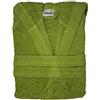 Bassetti Time Accappatoio Spugna con Cappuccio Uomo Donna da 360 gr/mq, Verde Acido, S