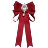 F Fityle Papillon da donna Spilla Accessori per papillon Cravatta classica da donna in tinta unita formale per uniforme