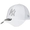 New Era 39Thirty Stretch Cap - New York Yankees Bianco/Grigio