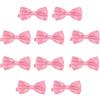 DonDon Set da 10 papillon da uomo 12 x 6 cm già legato e infinitamente regolabile