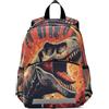 OWFKAY T-rex Roar - Zaino per bambini, per la scuola e la scuola, piccolo