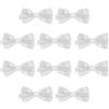 DonDon Set da 10 papillon da uomo 12 x 6 cm già legato e infinitamente regolabile