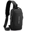 MOANATURA Borsa a tracolla da uomo con USB e blocco password - Antifurto, stile moderno - Borsa a tracolla per moto, viaggi o città - 4 colori