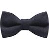 King & Priory Papillon pre-annodato Donegal Tweed blu navy di lusso, Blu, Taglia unica